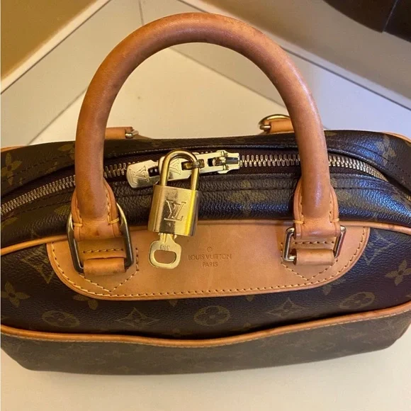 Louis Vuitton Deauville Brown Monogram Satchel